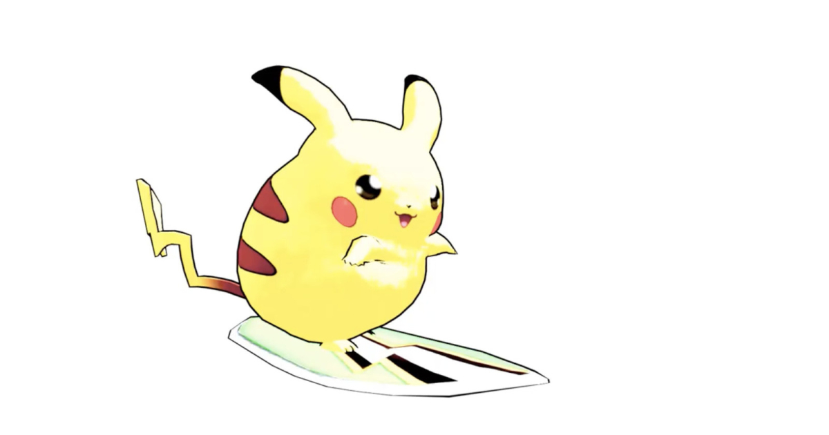 Adorable Blender Animation of Pikachu Using Surf Created by Yisuno