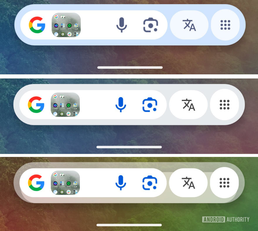 Google Circle to Search themes for the search bar 1