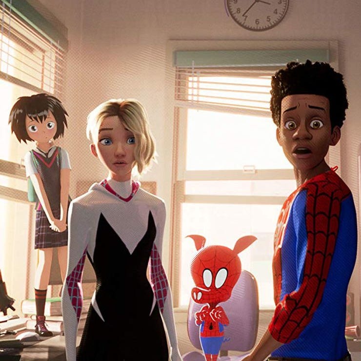 a scene from spiderman into the spiderverse, a good housekeeping pick for best animated movies