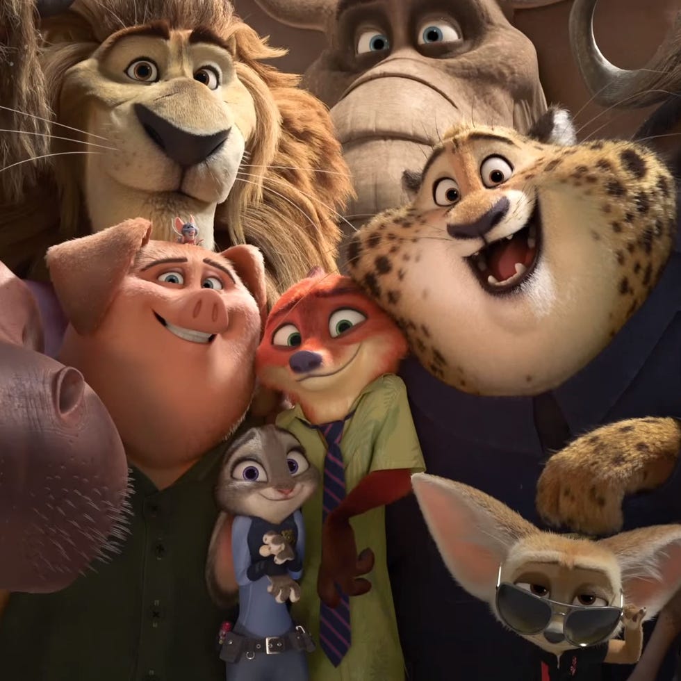 a scene from zootopia, a good housekeeping pick for best animated movies